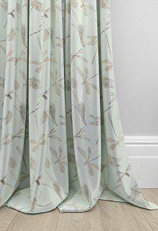 Dragonflies, Pale Blue - Made to Measure Curtains